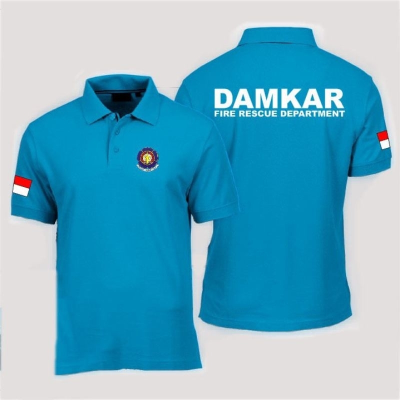 Jual BAJU POLO DAMKAR FIRE RESCUE DEPARTMENT | Shopee Indonesia