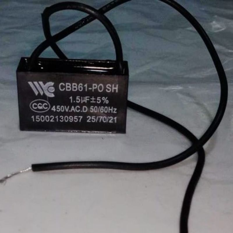 Jual KAPASITOR KIPAS ANGIN 1.5 UF Capasitor 1.5 Mikro Shopee Indonesia