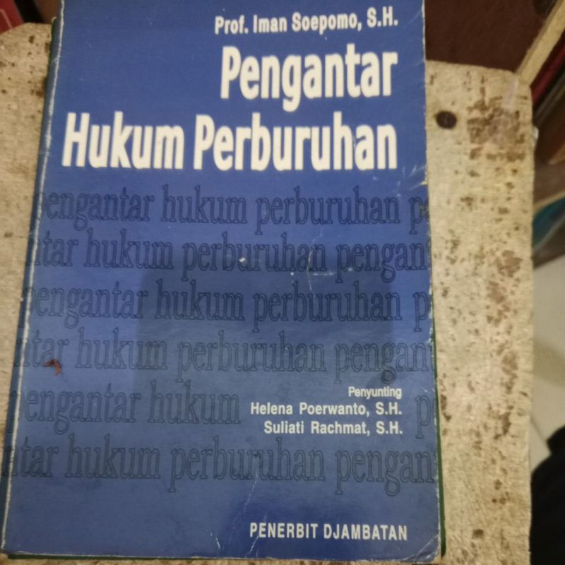 Jual Ori Pengantar Hukum Perburuhan Imam Soepomo Shopee Indonesia