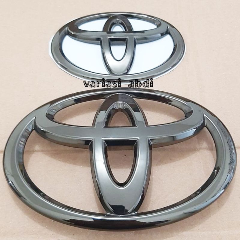 Jual Logo Emblem Toyota Avanza Black Chrome Sampai Original Set Shopee Indonesia