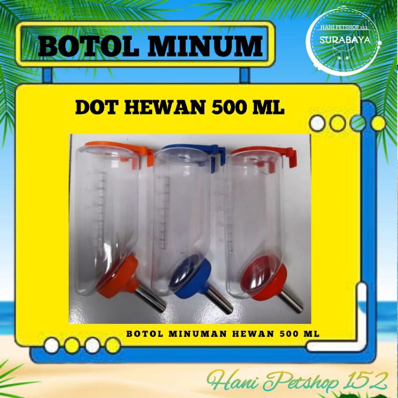 Jual BOTOL MINUM / DOT HEWAN SEMI OCTAGON 500 ML | Shopee Indonesia