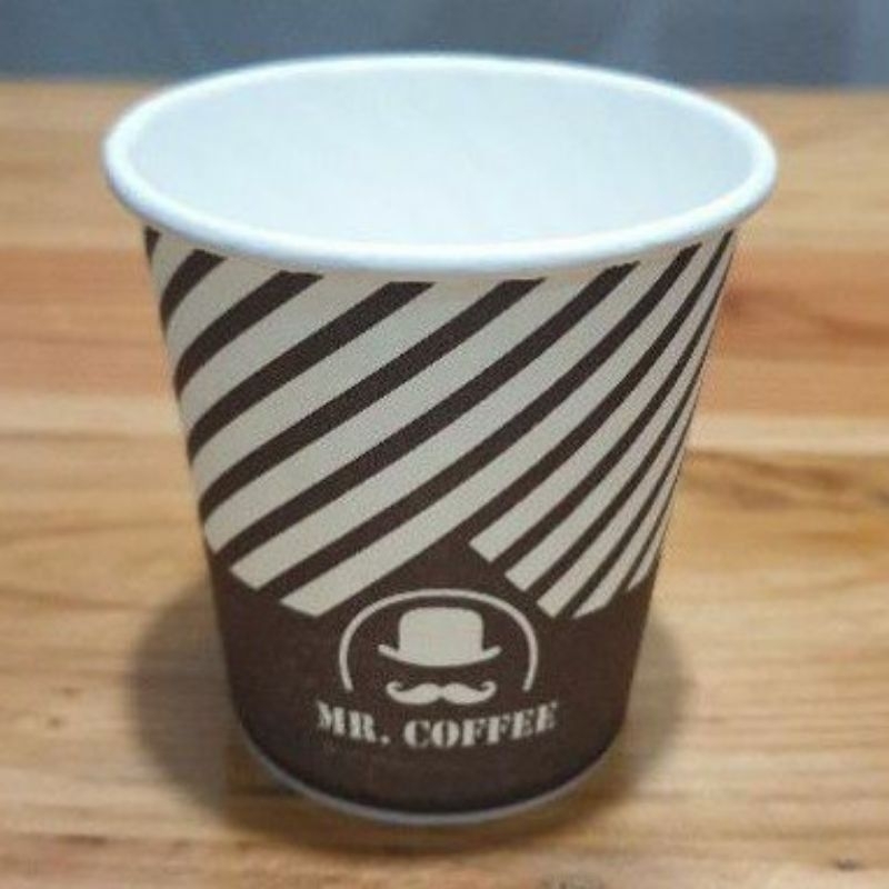 Jual Paper Hot Cup Gelas Kertas Mr Coffe 65 Oz 195ml Gelas Kertas Tahan Panas Isi 50 Pcs 0790