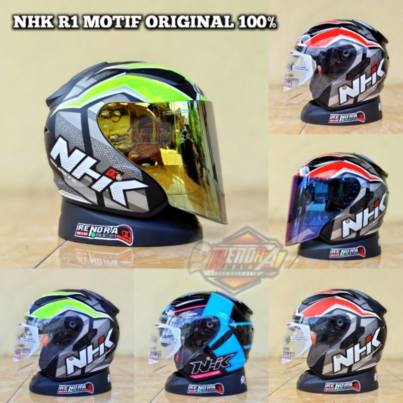 Jual Helm NHK R1 MOTIF TERBARU ORIGINAL. Ogkir Termurah 2kg | Shopee ...