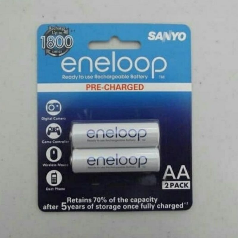 Jual Baterai Eneloop Aa Putih Sanyo Mah Shopee Indonesia