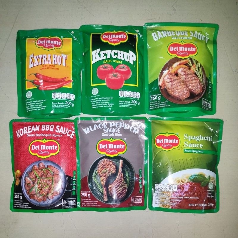 Jual Saos DEL MONTE varian rasa (200-250GR) | Shopee Indonesia