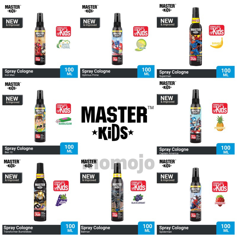 Jual MASTER KIDS | Eskulin | B&B Spray Cologne Parfum Superhero Anak ...