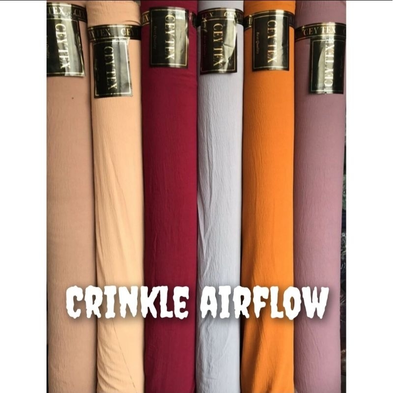 Jual Bahan Kain Crinkle Airflow Premium Exclusive Harga Meter Shopee Indonesia