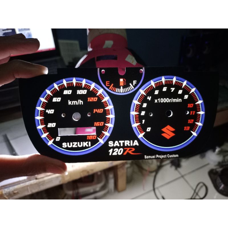Jual PAPAN SPEEDOMETER SUZUKI SATRIA RU HIU CUSTOM | Shopee Indonesia