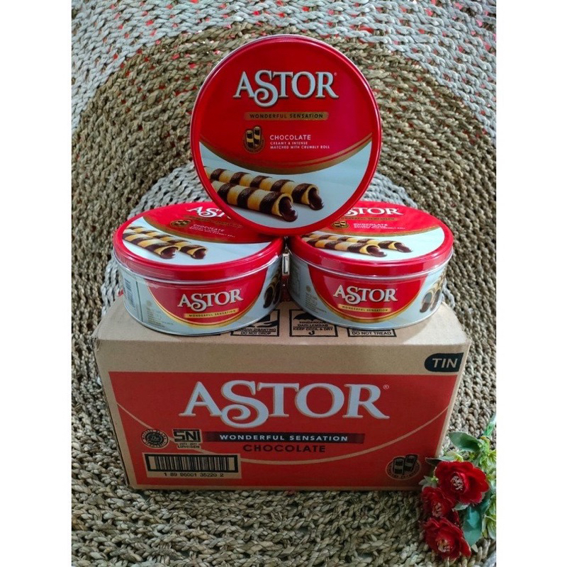 Jual Astor Wafer Stick Chocolate Kaleng 156gr Astor Kaleng Shopee