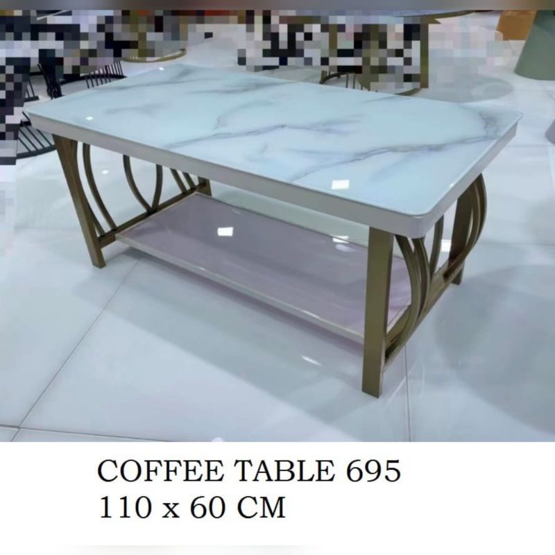 Jual COFFEE TABLE 695# MEJA TERAS / MEJA TAMU UK.110x60CM ( KHUSUS ...
