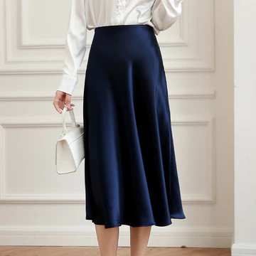 Korean Skirt Rok Satin Rok Korea Bawahan Satin