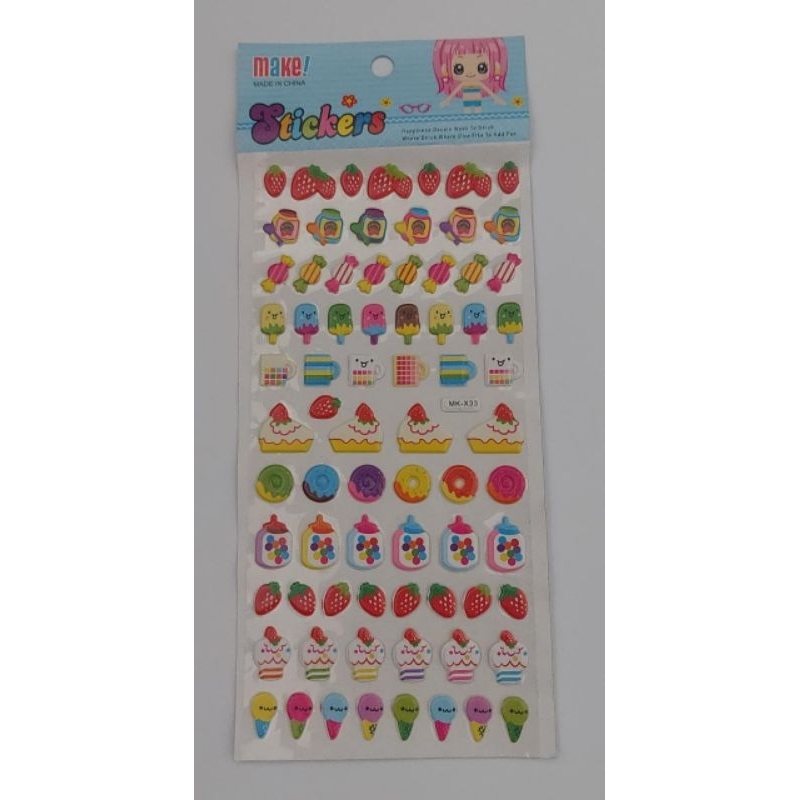 Jual Sticker Timbul Stiker Tempelan Bongkar Pasang Gambar Lucu Anak ...