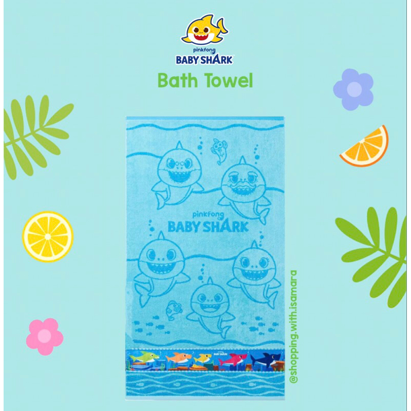 Jual Pinkfong Baby Shark Bath Towel / Handuk Mandi Anak Shopee Indonesia