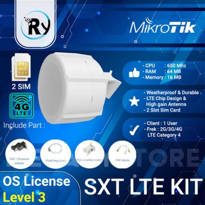 Jual Mikrotik SXT LTE KIT 4G simcard | Shopee Indonesia