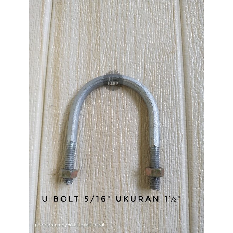 Jual klem besi U bolt ukuran 1/2"8 inch Shopee Indonesia