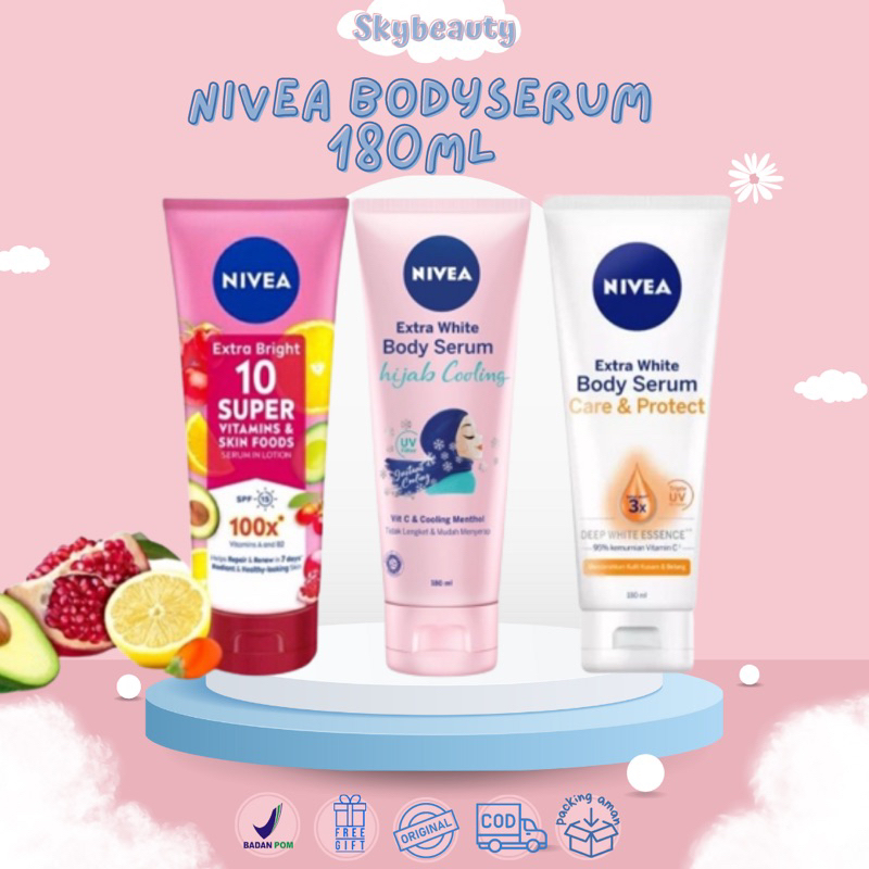 Jual Nivea Extra White Body Serum Ml Care Protect Glourganic Brown Sugar Collagen Drink