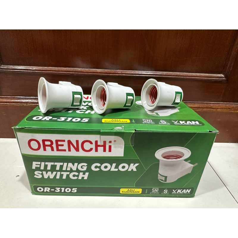 Jual Fitting Colok + Switch ORENCHI OR-3105 / Fitting Lampu Colok ...