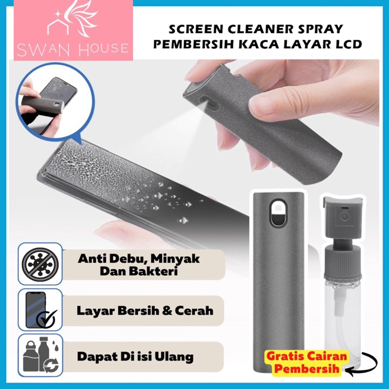 Jual Screen Cleaner Spray Cover Mika Semprotan Pembersih Layar Lcd