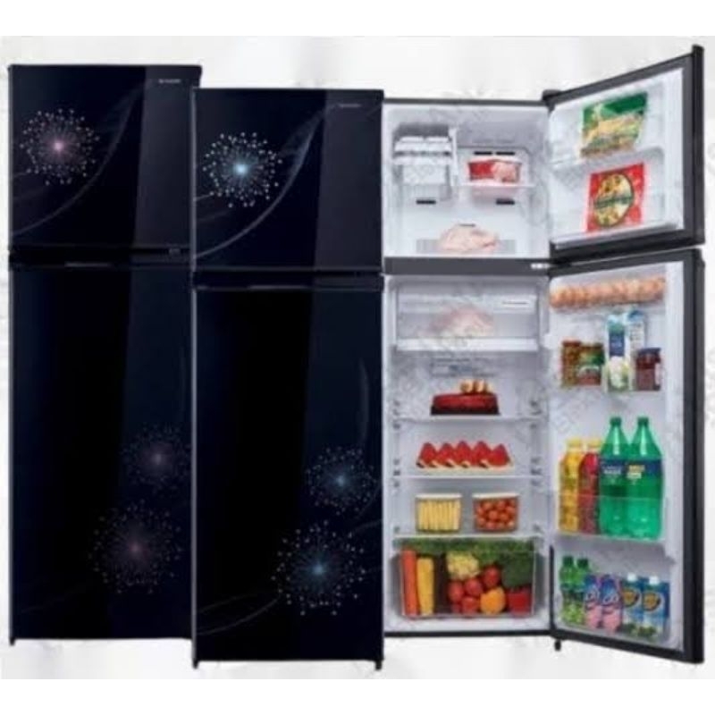 Jual KULKAS SHARP SJ 317 SJ317 317MG MG SJ317MG DB DOUBLE DOOR 2 DUA ...