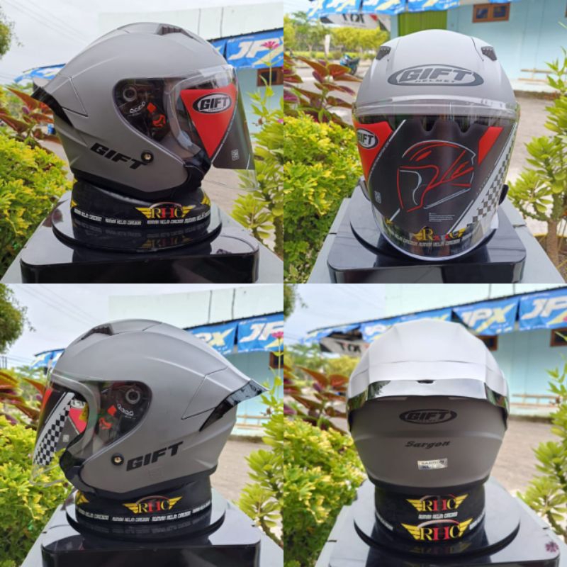 Jual Helm Gift Sargon Helm Half Face Kekinian Shopee Indonesia