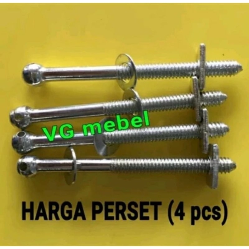 Jual Baut Dipan - Baut Ranjang...(Harga Perset isi 4 pcs) | Shopee ...