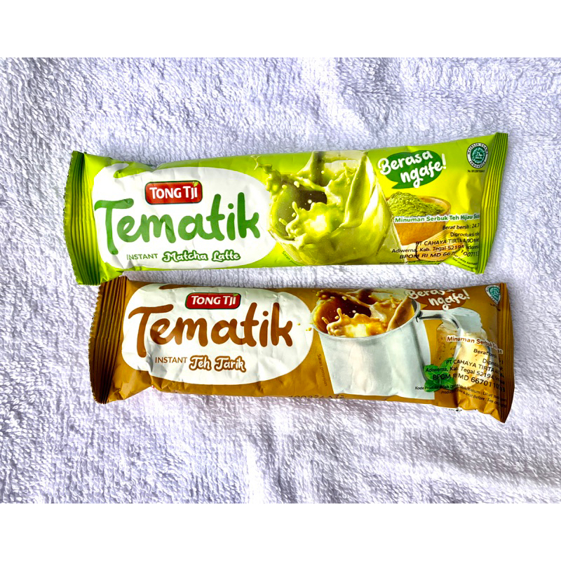 Jual Tong Tji Tematik Teh Tarik Dan Matcha Latte Ecer Shopee Indonesia