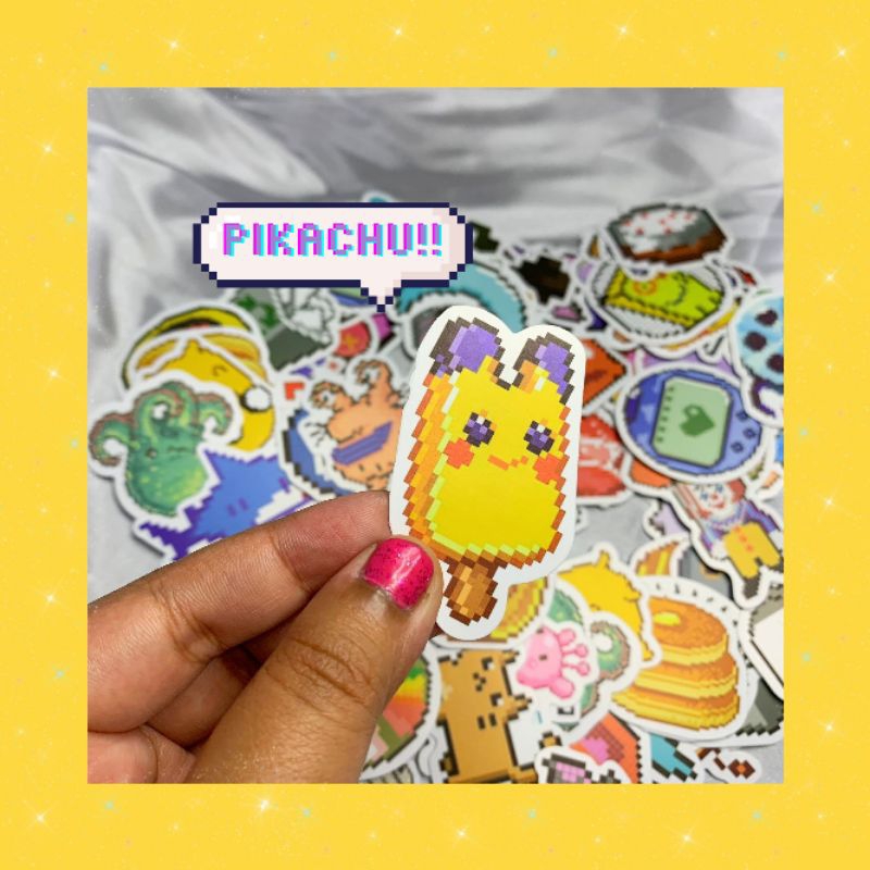 Jual adore.bliss (10pcs) STICKER TEMA PIXEL STICKER AESTHETIC STICKER ...