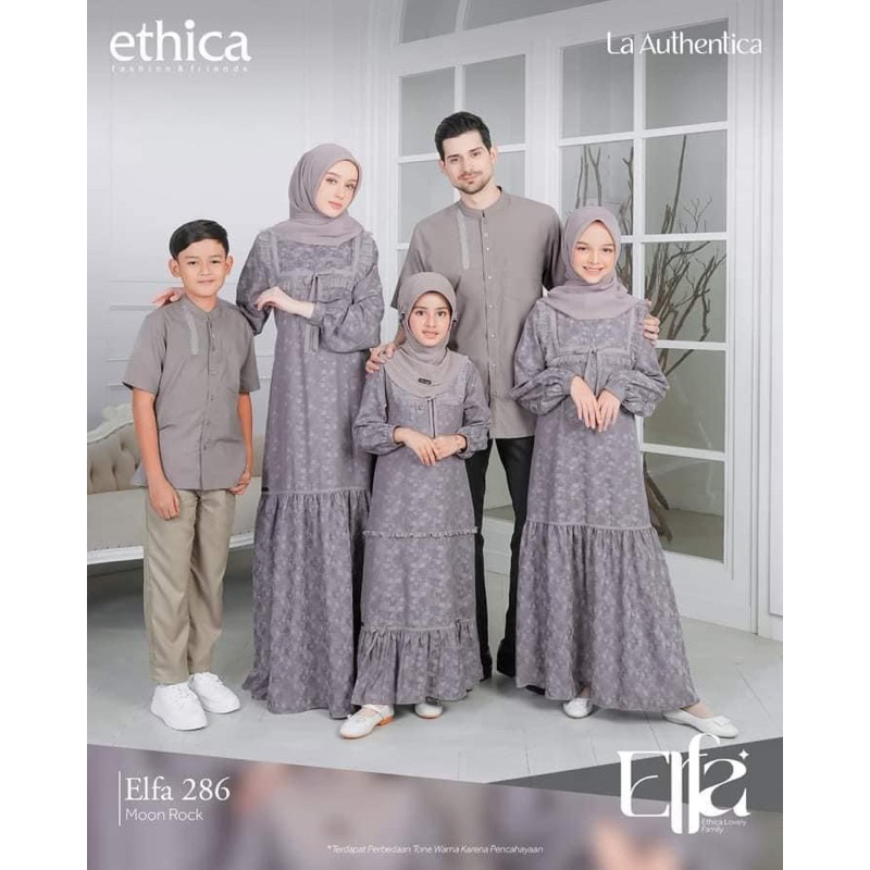 Jual Sarimbit Ethica Elfa 286 Moon Rock Baju Couple Keluarga Terbaru