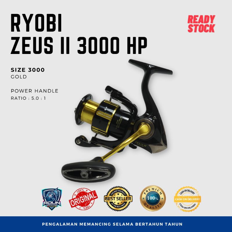 Jual Reel Ryobi Zeus II HPX SW Power Handle