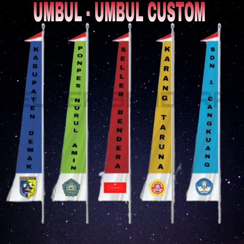 Jual Umbul Umbul Custom Tulisan Logo Meter Shopee Indonesia