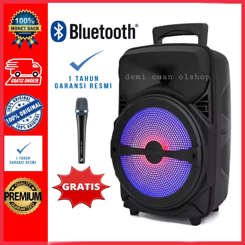 Jual NEW PROMO SPEAKER BLUETOOTH KARAOKE UKURAN BESAR EXTRA BASS ...