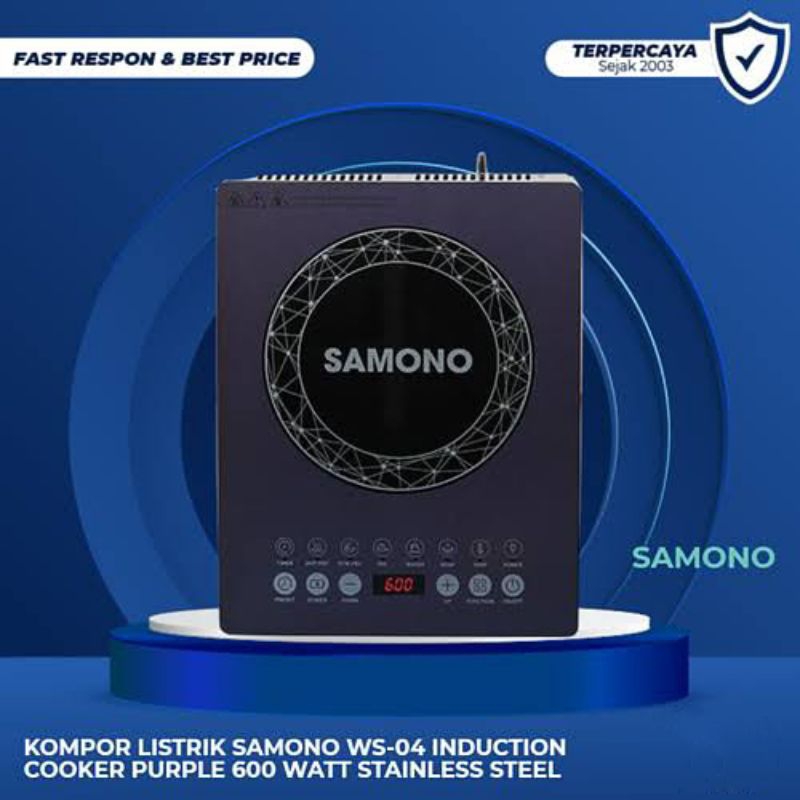 Jual Kompor induksi SAMONO WS 04 body stainless | Shopee Indonesia