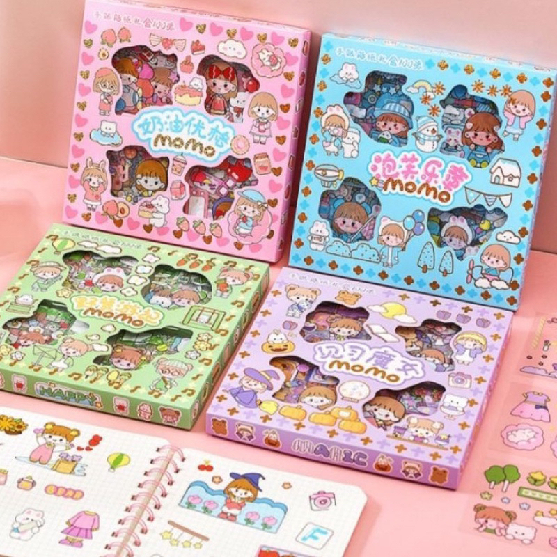 Jual STICKER MOMO WATERPROOF 100lembar / STIKER MOMO 2D | Shopee Indonesia