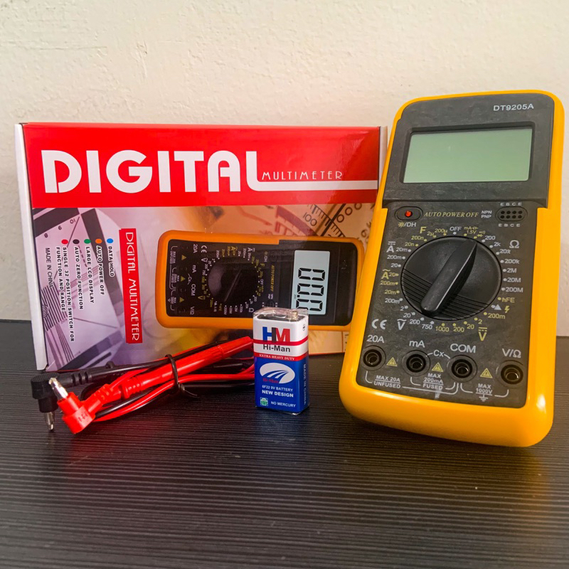 Jual Multimeter Avometer Digital DT9205A Multitester Digital | Shopee ...
