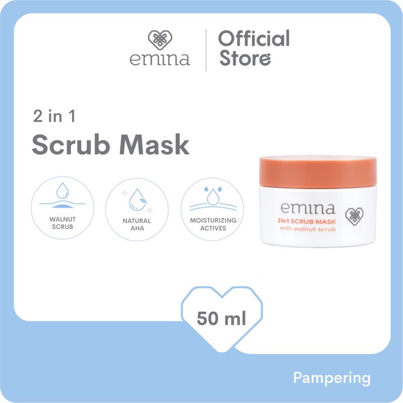 Jual EMINA 2IN1 SCRUB MASK Shopee Indonesia