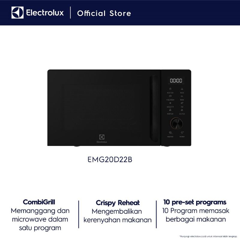 Jual ELECTROLUX MICROWAVE OVEN 20L EMG20D22B | Shopee Indonesia