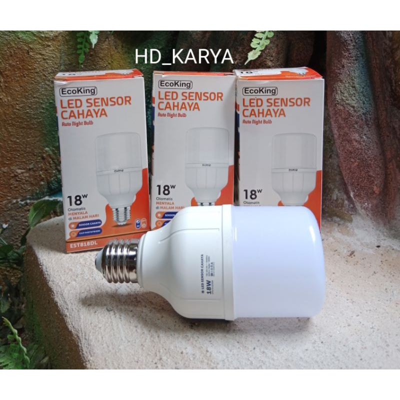 Jual Lampu Sensor Cahaya 18w_EcoKing | Shopee Indonesia