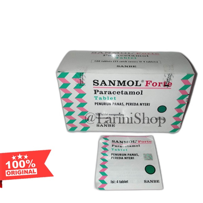 Jual Sanmol Forte 4 Tab Harga Per Strip Shopee Indonesia