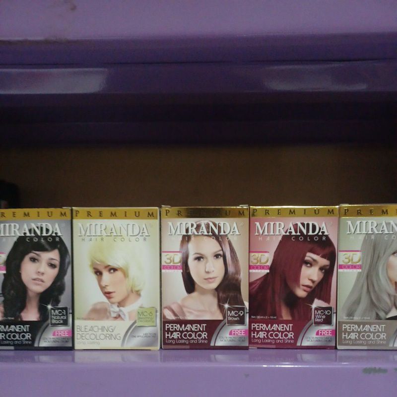 Jual MIRANDA Premium Hair Color Cream Ml Peroxide Ml Semir Cat Rambut Shopee Indonesia