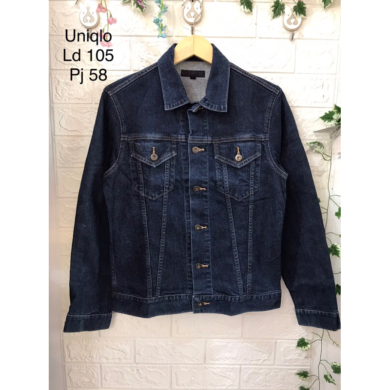 Jaket jeans uniqlo hotsell