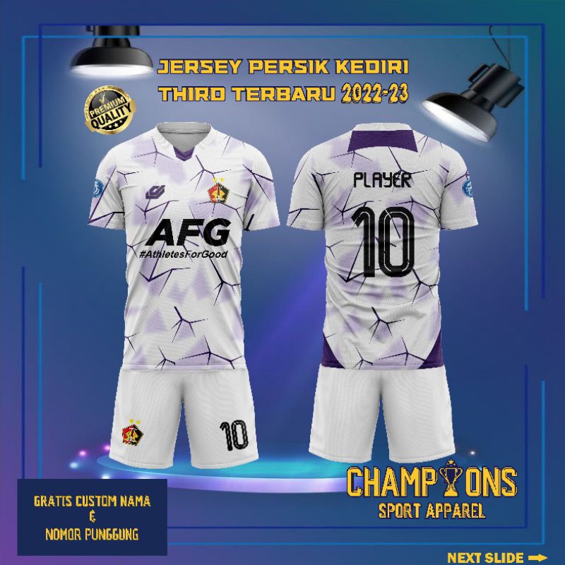 Jual Jersey Klub PERSIK KEDIRI THIRD Terbaru 2022-2023 Liga 1 INDONESIA ...