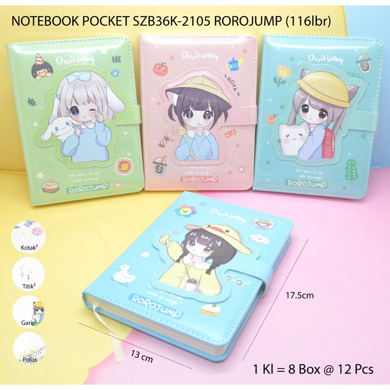 Jual buku notebook pocket magnet seri rorojump satuan | Shopee Indonesia