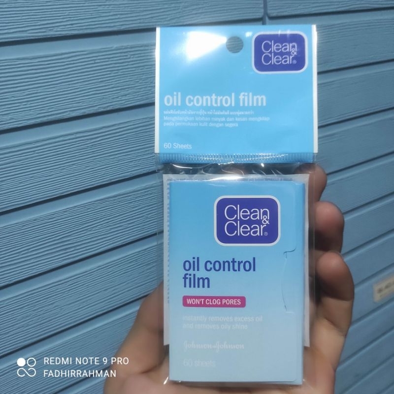 Jual clean & clear oil control film face papper kertas minyak wajah 60s