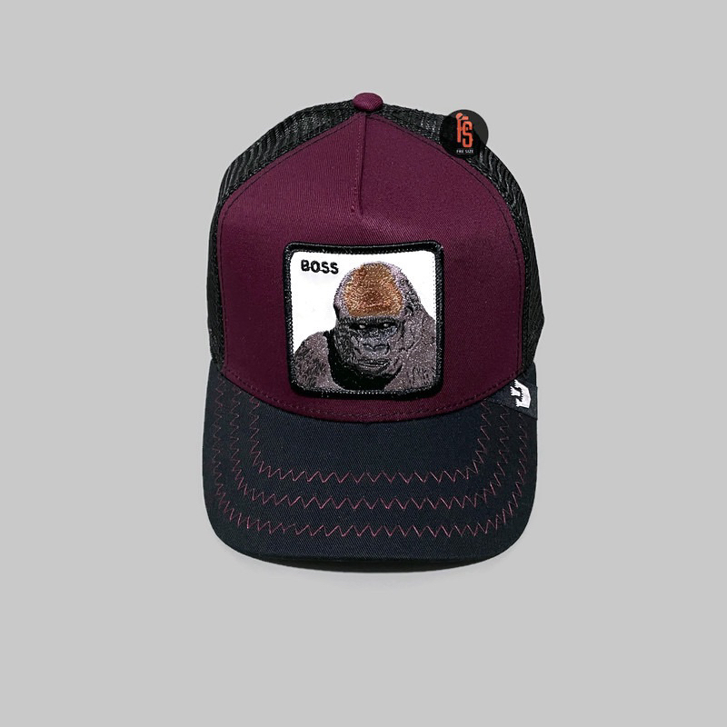 Jual TOPI ORIGINAL GOORIN BROS TRUCKER BOSS MAROON BLACK | Shopee Indonesia