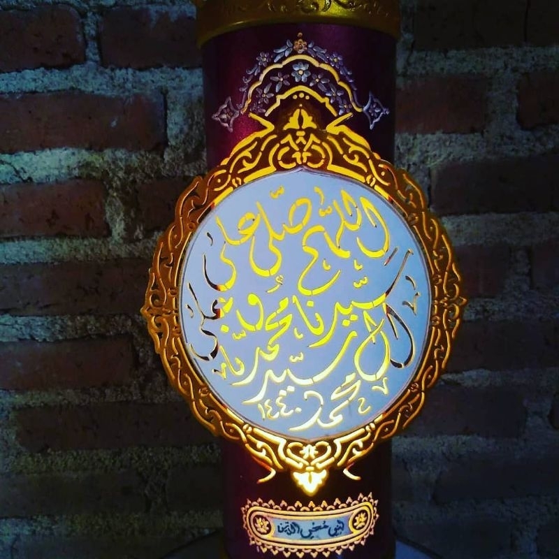 Jual Lampu Hias Pipa PVC Hasil Kerajinan Tangan Lukisan Wajah