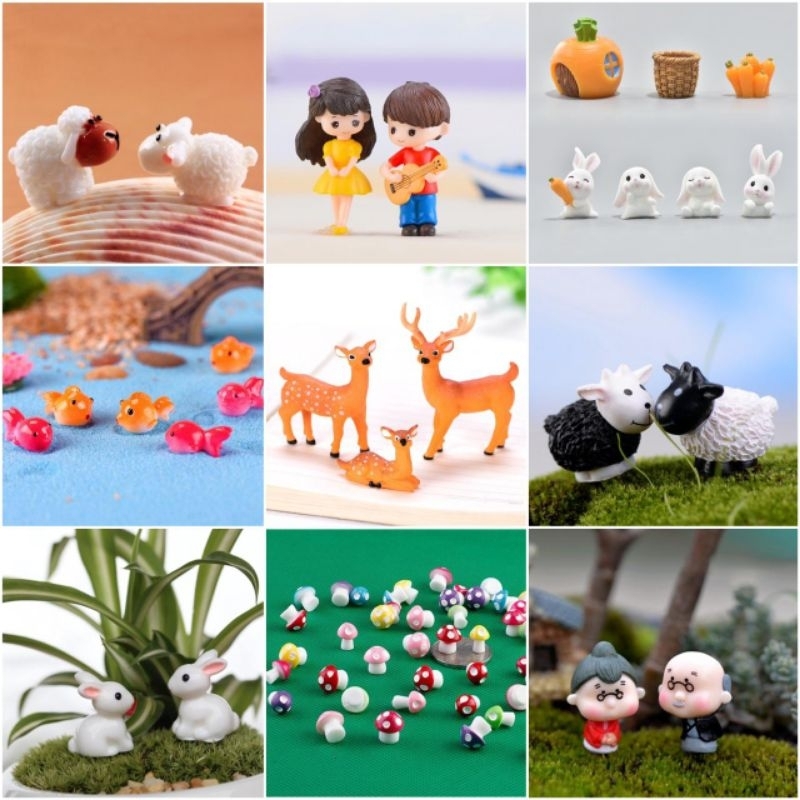 Mini Holz-Pilze Deko | Set Mit 3 Figuren, Ca. 3,5–7,2 Cm - Für Terrarien, Feengärten & DIY-Deko
