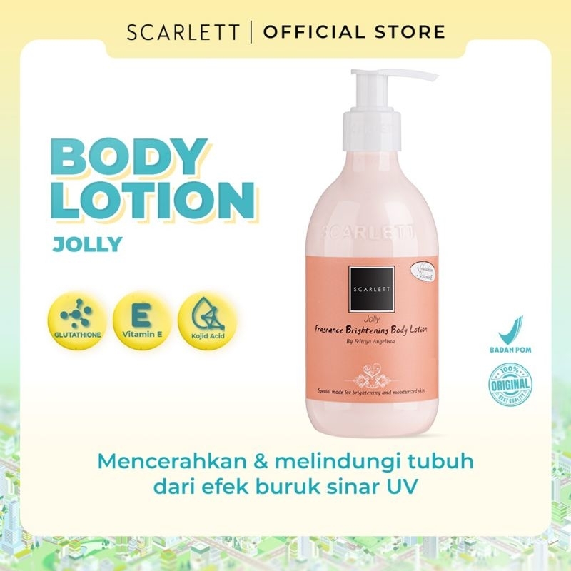 Jual Jolly Body Lotion Scarlett Shopee Indonesia