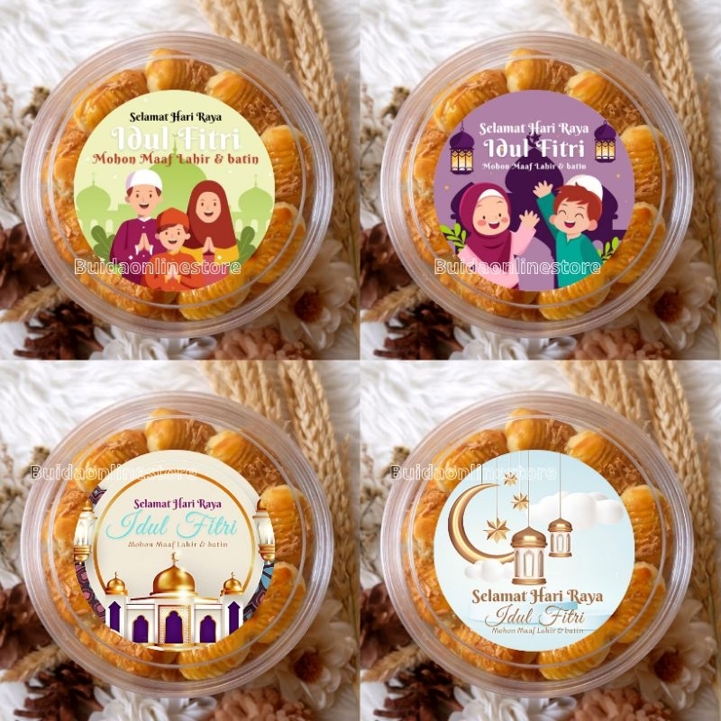 Jual Stiker Sticker Label hangtag Lebaran Selamat Hari Raya Idul Fitri ...