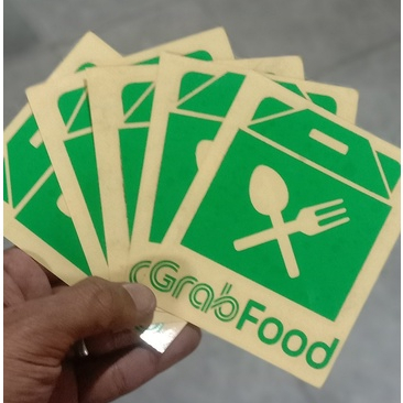 Jual Cutting sticker grabfood | Stiker gofood | Shopee Indonesia