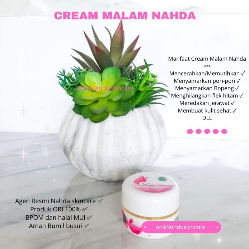 Jual Cream Malam Siang Nahda Skincare Ori Bisa Cod Shopee Indonesia